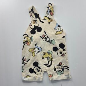 Disney Cream Mickey & Friends Printed One-Piece Bodysuit
